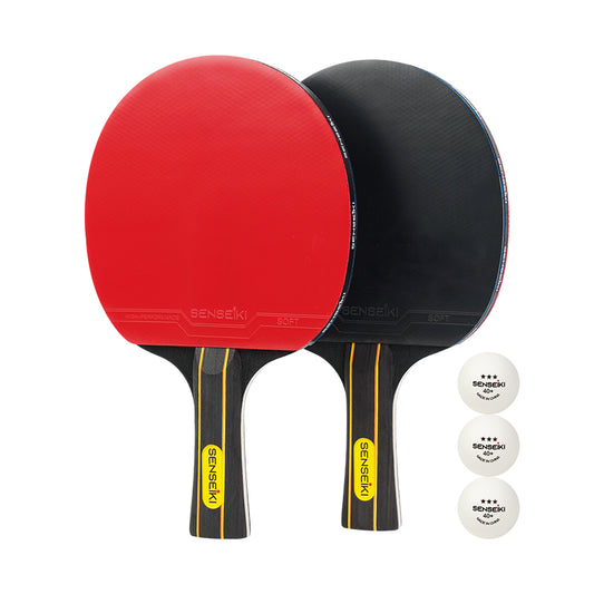 Ping Pong Paddle Set with 2 paddles, 3 balls.